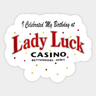 Vintage Lady Lucky Sticker